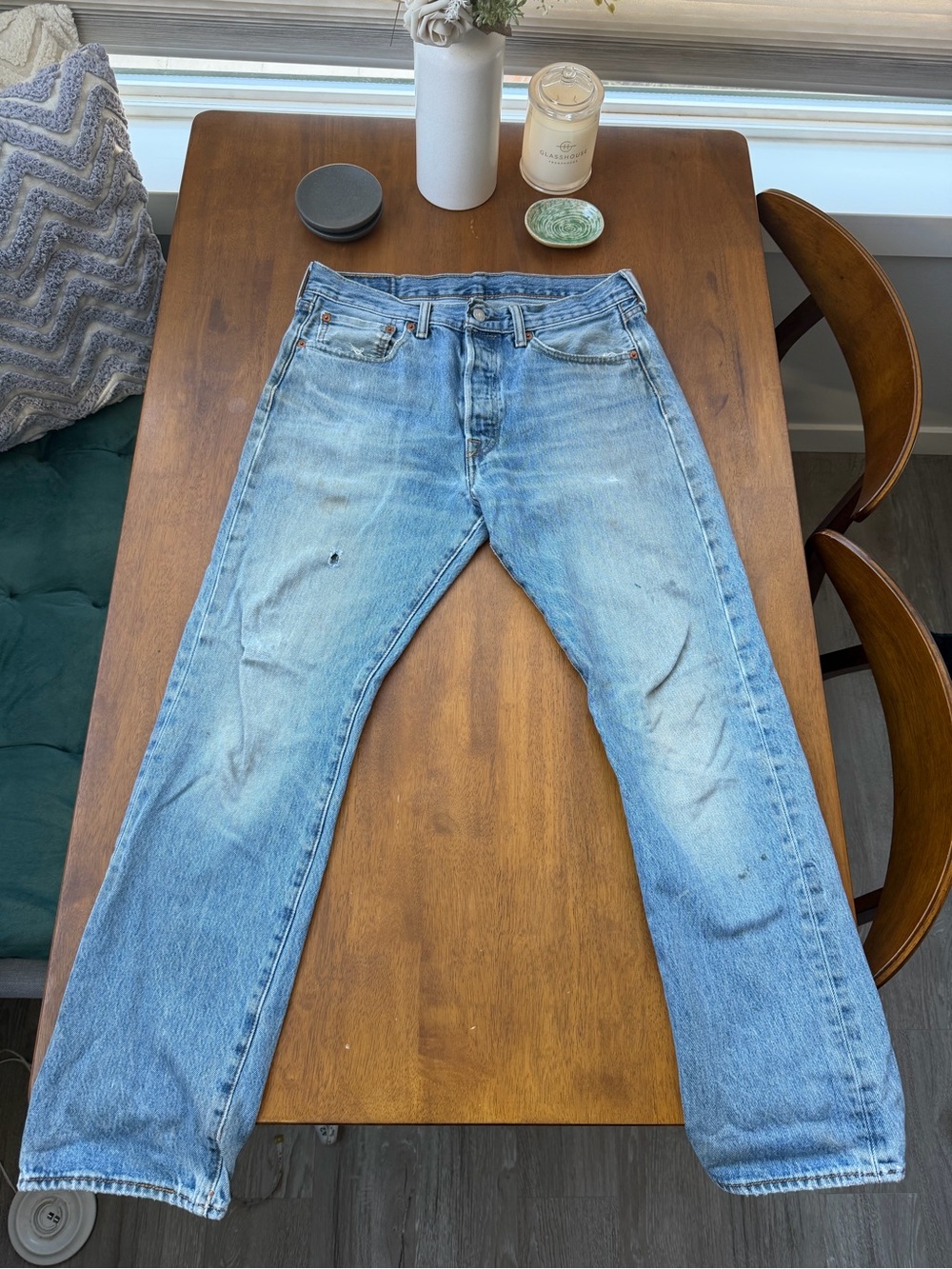 Distressed Levi’s 501s - men’s 32 x 28 (label says 32x30)